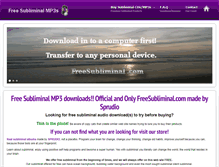 Tablet Screenshot of freesubliminal.com